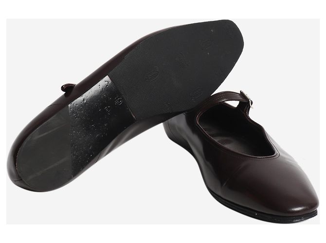 The row Ballerine Mary Jane marroni - taglia EU 40.5 - vista 5
