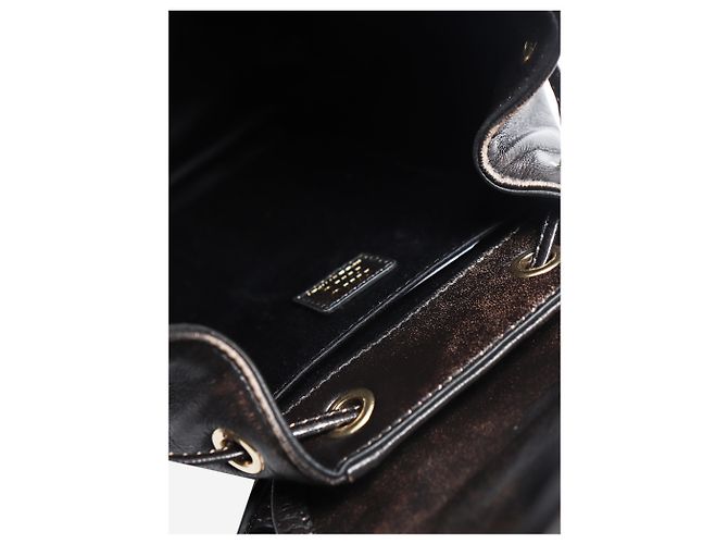 Miu Miu Mini-Rucksack aus Coffee-Leder - Ansicht 12