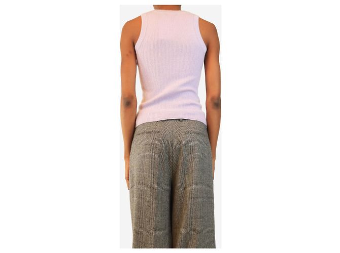 Autre Marque Ärmelloses Rippstrick-Tanktop in Flieder - size XS - Ansicht 2
