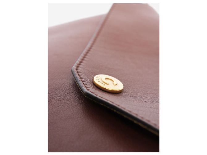 Céline Borsa a tracolla a busta in pelle marrone - vista 8