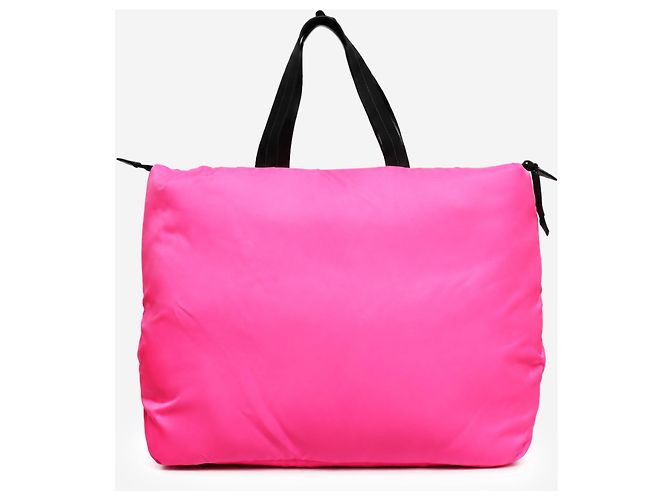 Tote Prada Saco de compras acolchoado em nylon Tessuto rosa - vista 3
