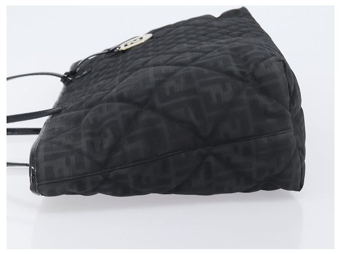 FENDI Zucca Canvas Tote Bag Black Gold - vista 4