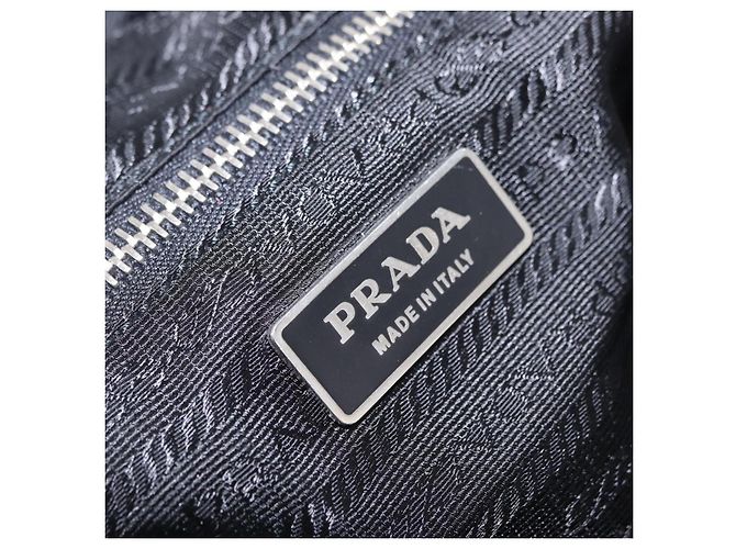 PRADA Tote Bag Suede Silver Pink - vista 23