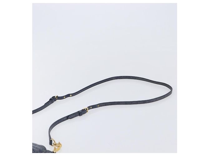 Miu Miu Shoulder Bag Leather Blue Gold - vista 14