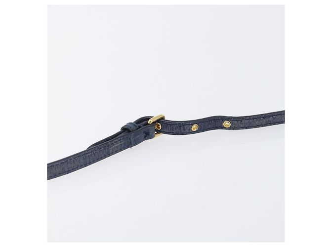 Miu Miu Shoulder Bag Leather Blue Gold - vista 15