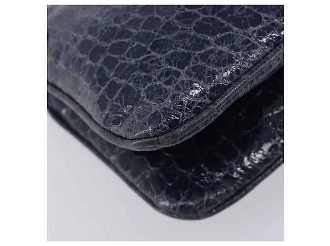 Miu Miu Shoulder Bag Leather Blue Gold - vista 19