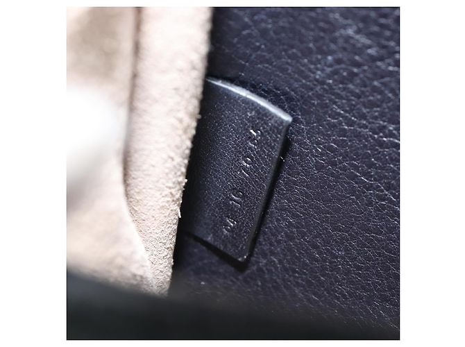 Chloé Chloe Hudson Shoulder Bag Leather Black Gold - vista 25