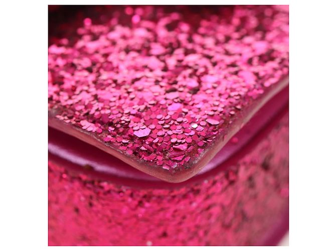 Autre Marque Saint Laurent Glitter Shoulder Bag Leather Sequins Pink Gold - vista 16