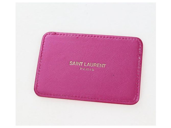 Autre Marque Saint Laurent Glitter Shoulder Bag Leather Sequins Pink Gold - vista 32