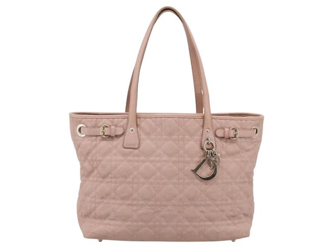 Christian Dior Canage Tote Bag Coated Canvas Pink Gold - Ansicht 2