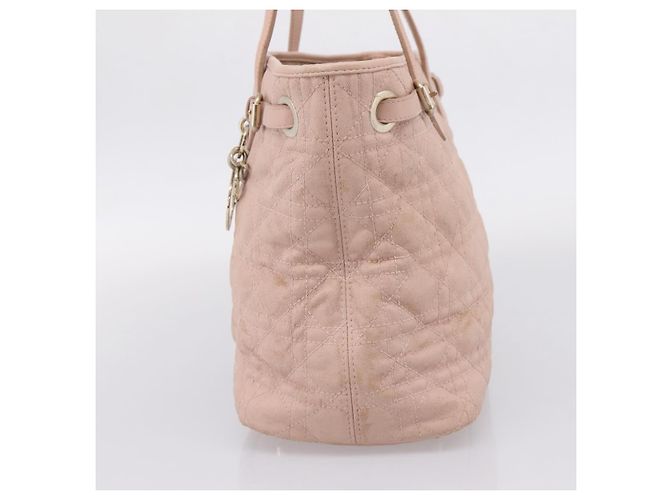 Christian Dior Canage Tote Bag Coated Canvas Pink Gold - Ansicht 5