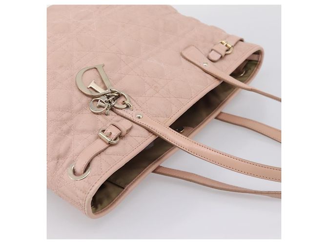 Christian Dior Canage Tote Bag Coated Canvas Pink Gold - Ansicht 6