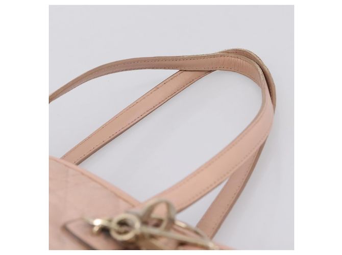 Christian Dior Canage Tote Bag Coated Canvas Pink Gold - Ansicht 9