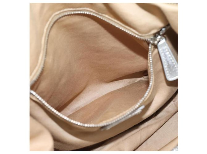 Miu Miu Hand Bag Leather 2way Silver Gold - vista 30