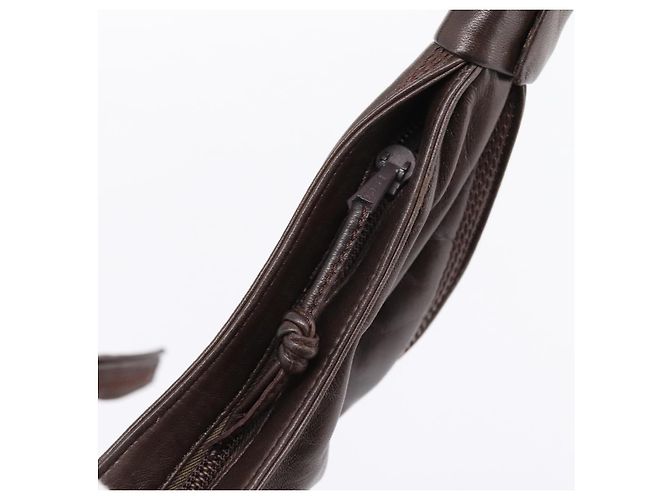 LOEWE Anagram Shoulder Bag Leather Brown - vista 10