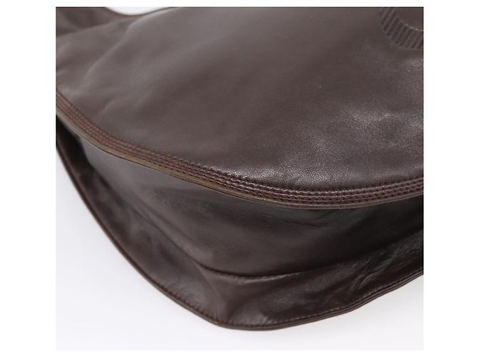 LOEWE Anagram Shoulder Bag Leather Brown - vista 14