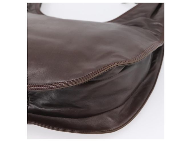 LOEWE Anagram Shoulder Bag Leather Brown - vista 15