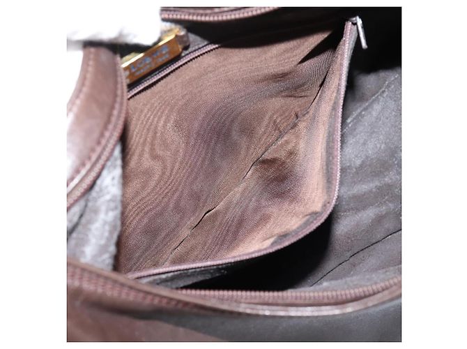 LOEWE Anagram Shoulder Bag Leather Brown - vista 20