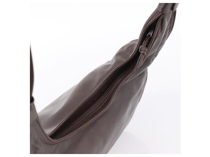 LOEWE Anagram Shoulder Bag Leather Brown - vista 6