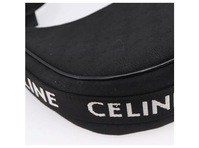 Céline CELINE Ava Medium Shoulder Bag Canvas Black Silver - Ansicht 15