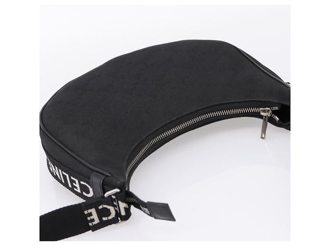 Céline CELINE Ava Medium Shoulder Bag Canvas Black Silver - Ansicht 6