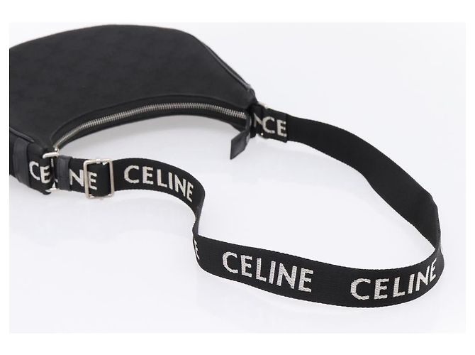 Céline CELINE Ava Medium Shoulder Bag Canvas Black Silver - Ansicht 7