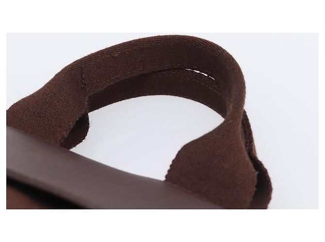 Hermès HERMES Valparaiso PM Hand Bag Canvas Brown Silver - vista 8