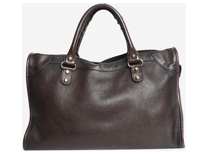 Balenciaga Borsa tote Classic City marrone - vista 3
