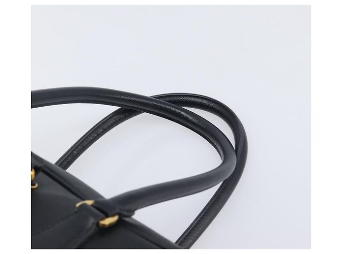 PRADA Hand Bag Saffiano leather Black Gold - vista 14