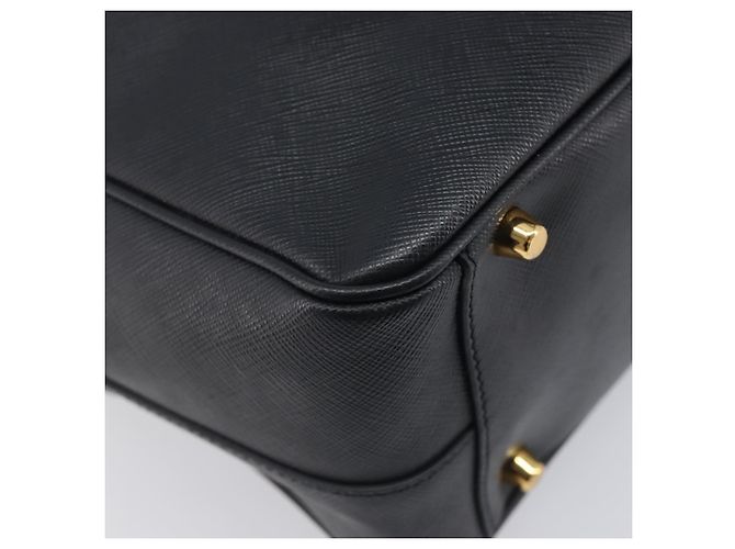 PRADA Hand Bag Saffiano leather Black Gold - vista 18