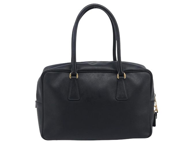 PRADA Hand Bag Saffiano leather Black Gold - vista 2
