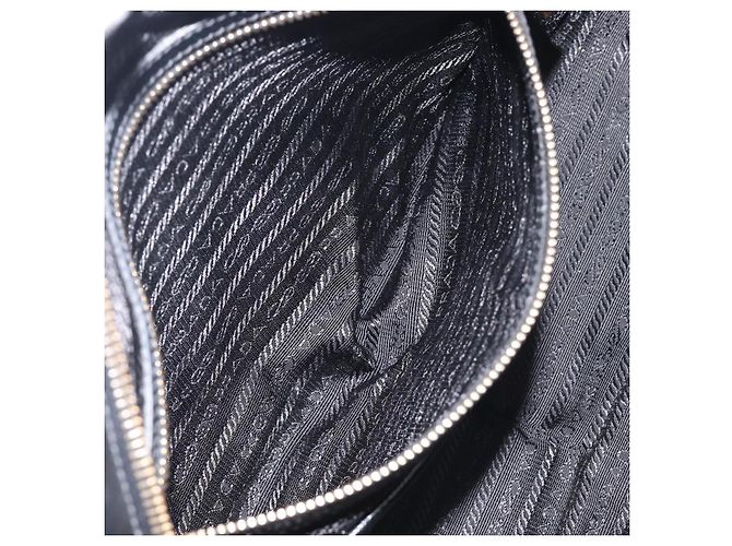 PRADA Hand Bag Saffiano leather Black Gold - vista 26