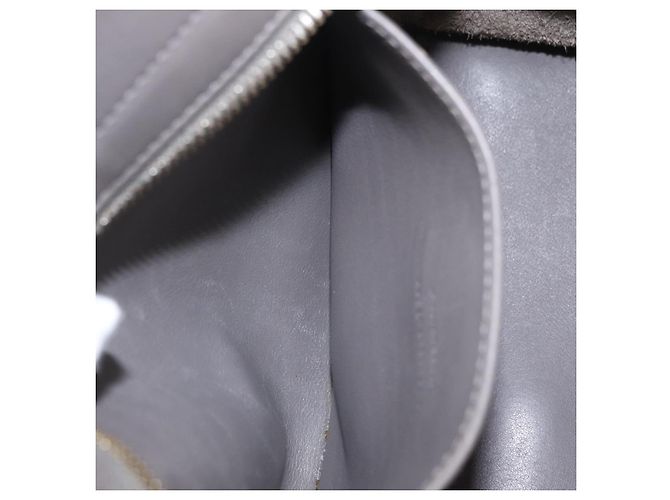 Autre Marque Saint Laurent Baby Cabas Hand Bag Leather 2way Gray Gold - view 28
