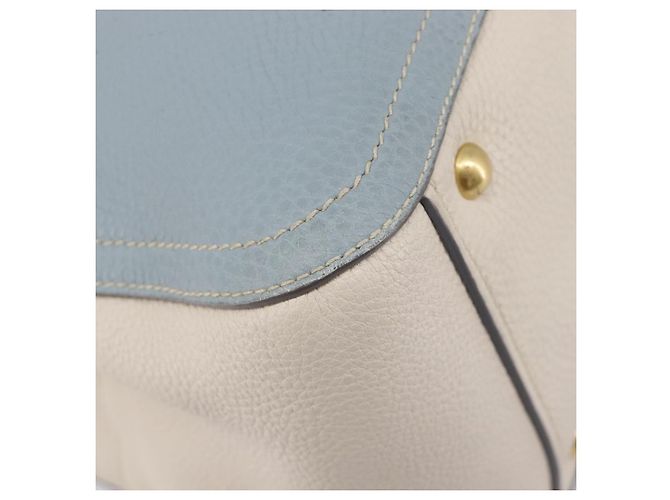 Miu Miu Hand Bag Leather 2way Light Blue Gold - vista 20