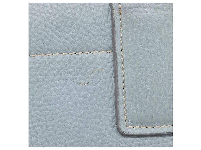 Miu Miu Hand Bag Leather 2way Light Blue Gold - vista 4