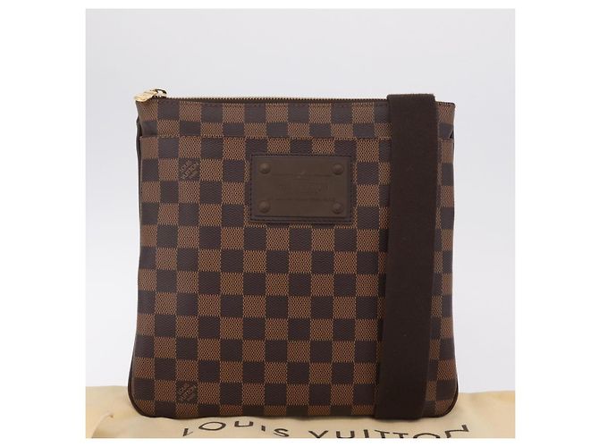 LOUIS VUITTON Damier Ebene Pochette Platt Brooklyn Bag N41100 LV - vista 12