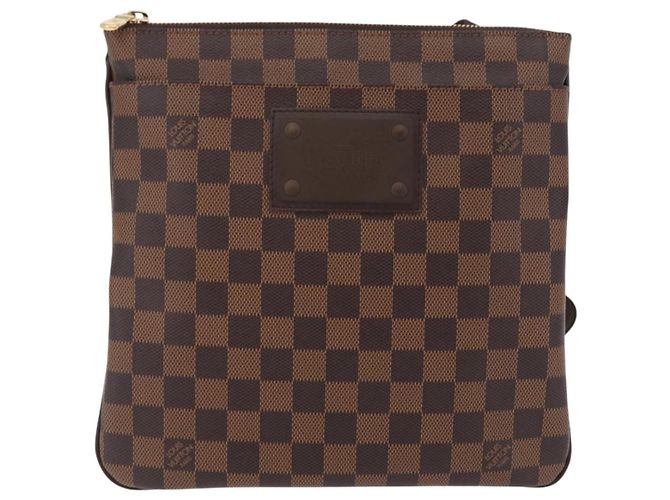 LOUIS VUITTON Damier Ebene Pochette Platt Brooklyn Bag N41100 LV - vista 13