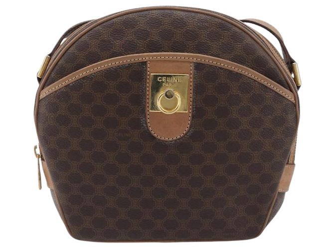 Céline CELINE Macadam Shoulder Bag PVC Brown Gold Tone - vista 13