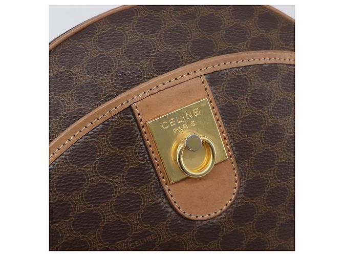 Céline CELINE Macadam Shoulder Bag PVC Brown Gold Tone - vista 19