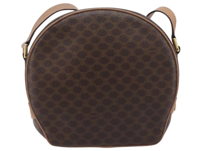 Céline CELINE Macadam Shoulder Bag PVC Brown Gold Tone - vista 2