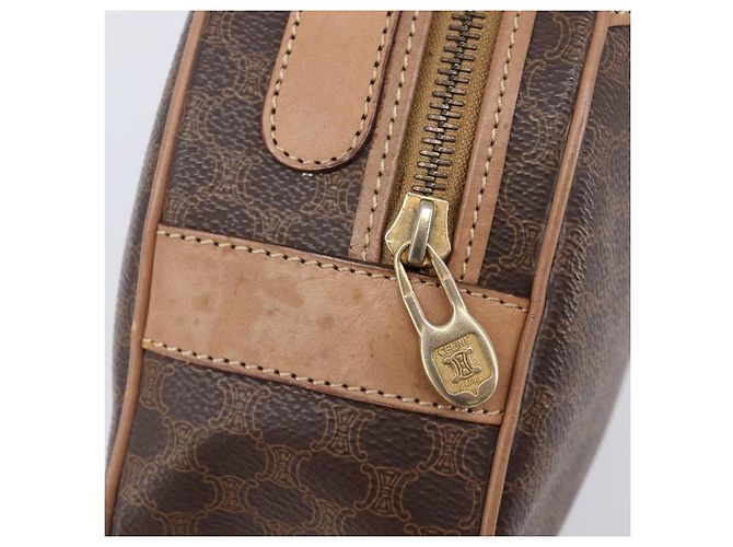 Céline CELINE Macadam Shoulder Bag PVC Brown Gold Tone - vista 20