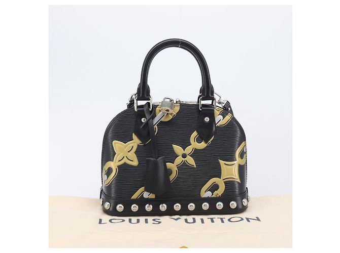 LOUIS VUITTON Epi Chain Alma BB Hand Bag Black M42482 LV - vista 12
