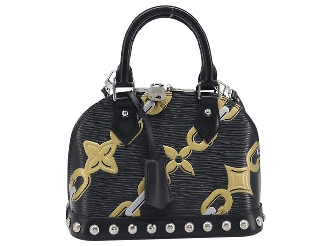 LOUIS VUITTON Epi Chain Alma BB Hand Bag Black M42482 LV - vista 13