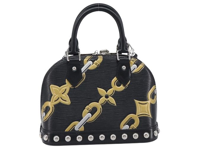 LOUIS VUITTON Epi Chain Alma BB Hand Bag Black M42482 LV - vista 2