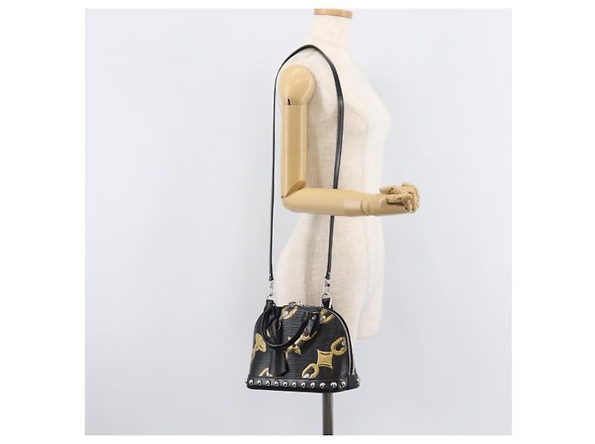 LOUIS VUITTON Epi Chain Alma BB Hand Bag Black M42482 LV - vista 28