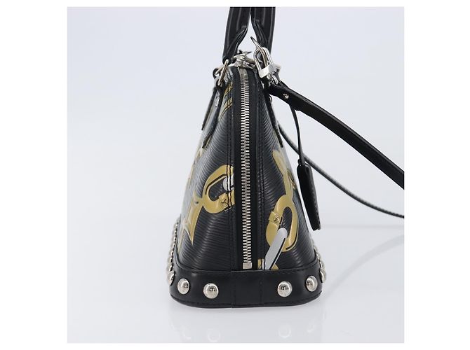 LOUIS VUITTON Epi Chain Alma BB Hand Bag Black M42482 LV - vista 4
