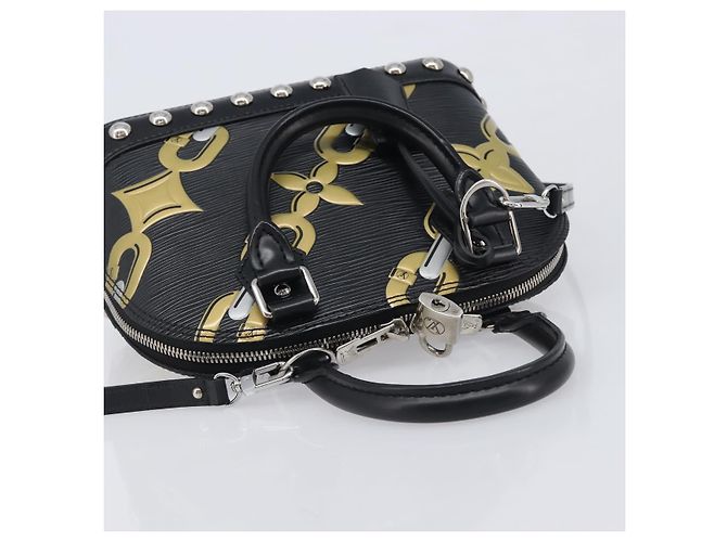 LOUIS VUITTON Epi Chain Alma BB Hand Bag Black M42482 LV - vista 6