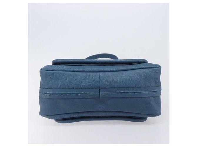 Chloé Chloe Paraty Hand Bag Leather 2way Blue Gold - vista 12