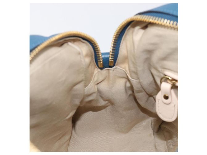 Chloé Chloe Paraty Hand Bag Leather 2way Blue Gold - vista 26