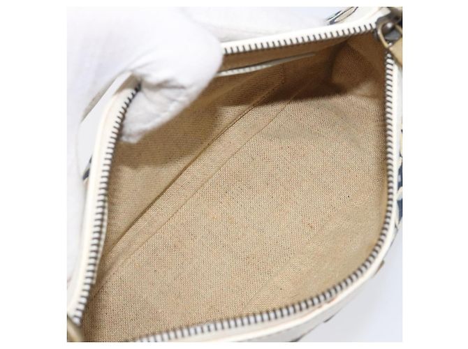 Céline CELINE Hand Bag Canvas Navy Gold Tone - vista 11